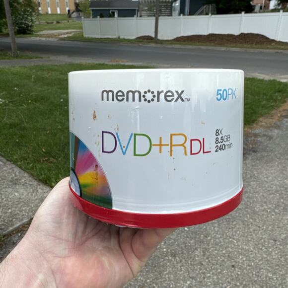 Memorex 8.5 GB 8 X Double Layer DVD+R - 50 Pack Spindle 50 Discs 240 Min - Picture 1 of 5